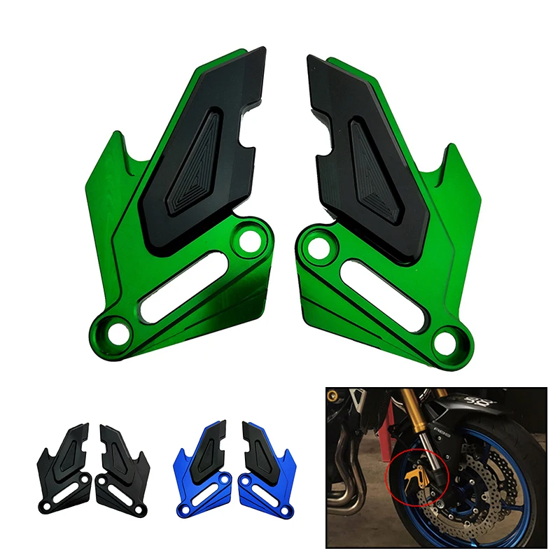 

Brake Caliper Guard Cover Front Brake Disc Caliper Protector Motorcycle Accessories CNC Aluminum For Kawasaki Z900 2017