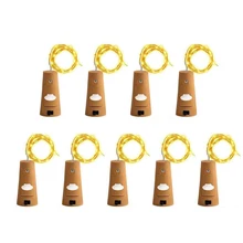 SHGO-светильники в форме винных бутылок с пробкой, на батарейках струнные огни бутылки стекло декор медный провод светодиодные полосы для DIY, вечерние