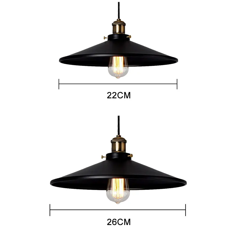 Винтажный промышленный подвесной светильник Ретро потолочный светильник скандинавский Железный Абажур Лофт Эдисон лампа для столовой лампа для ресторана бара