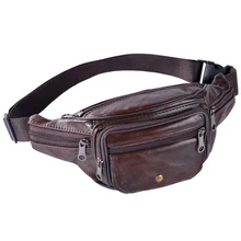 

High Quality Chain Waist Bag Bananka Travel Fanny Pack Men And Women Walking Belly Band belt bag PU leather casual waist pack