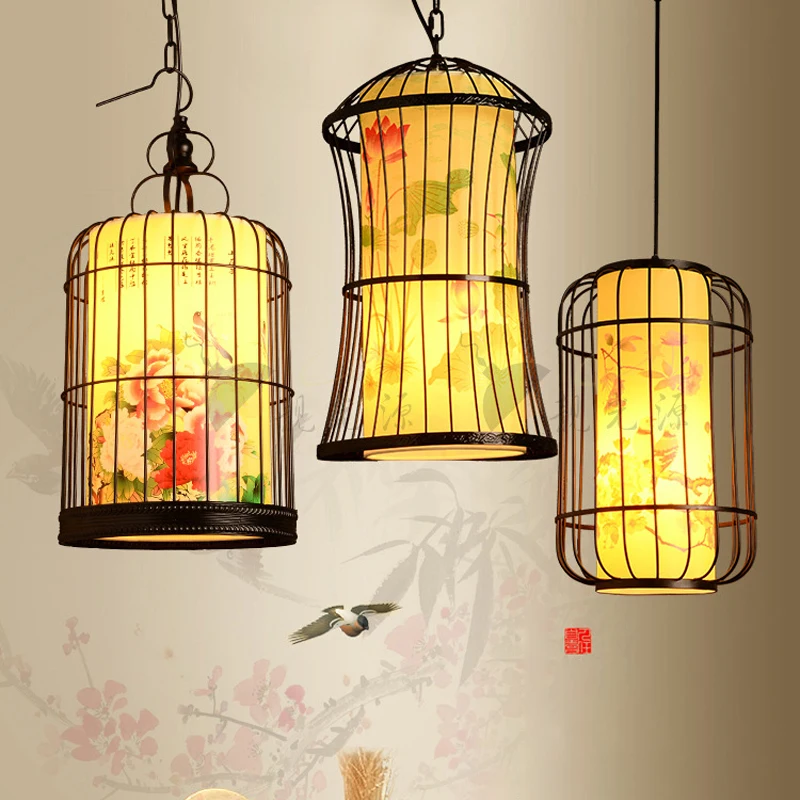 

Retro dining room chandeliers light lantern Pendant Lights hanging light lamp lamparas de techo colgante suspended luminaire