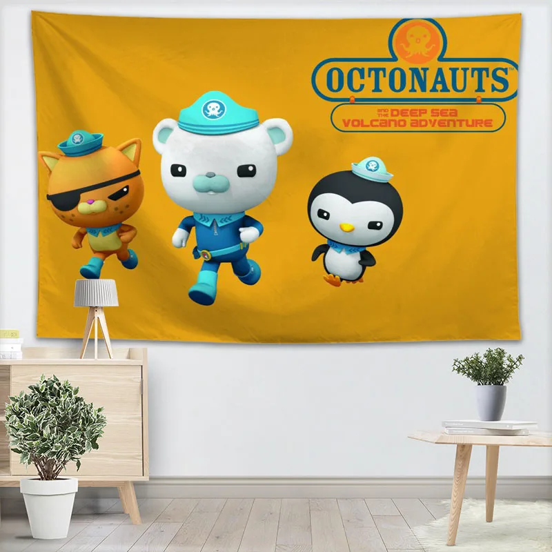 Octonauts аниме гобелен настенный Декор для домашней вечеринки на день рождения украшения тканевые гобелены палатка путешествия спальный коврик - Цвет: 3