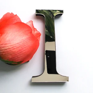 Новые diy настенные наклейки 3d наклейки акриловые украшения свадебный подарок любовные буквы декоративный Алфавит Настенный декор - Цвет: I