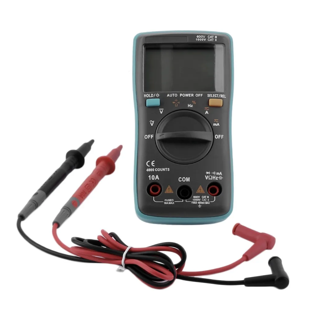 

BSIDE ZT100 Digital Multimeter 4000 counts Backlight AC/DC Ammeter Voltmeter Ohm Low Voltage Indication