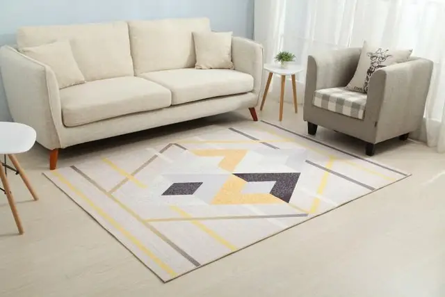 Geometric Modern Soft Nordic Carpets For Living Room Anti Slip Antifouling Area Rug In Bedroom Parlor Factory Direct Supply LJ-18