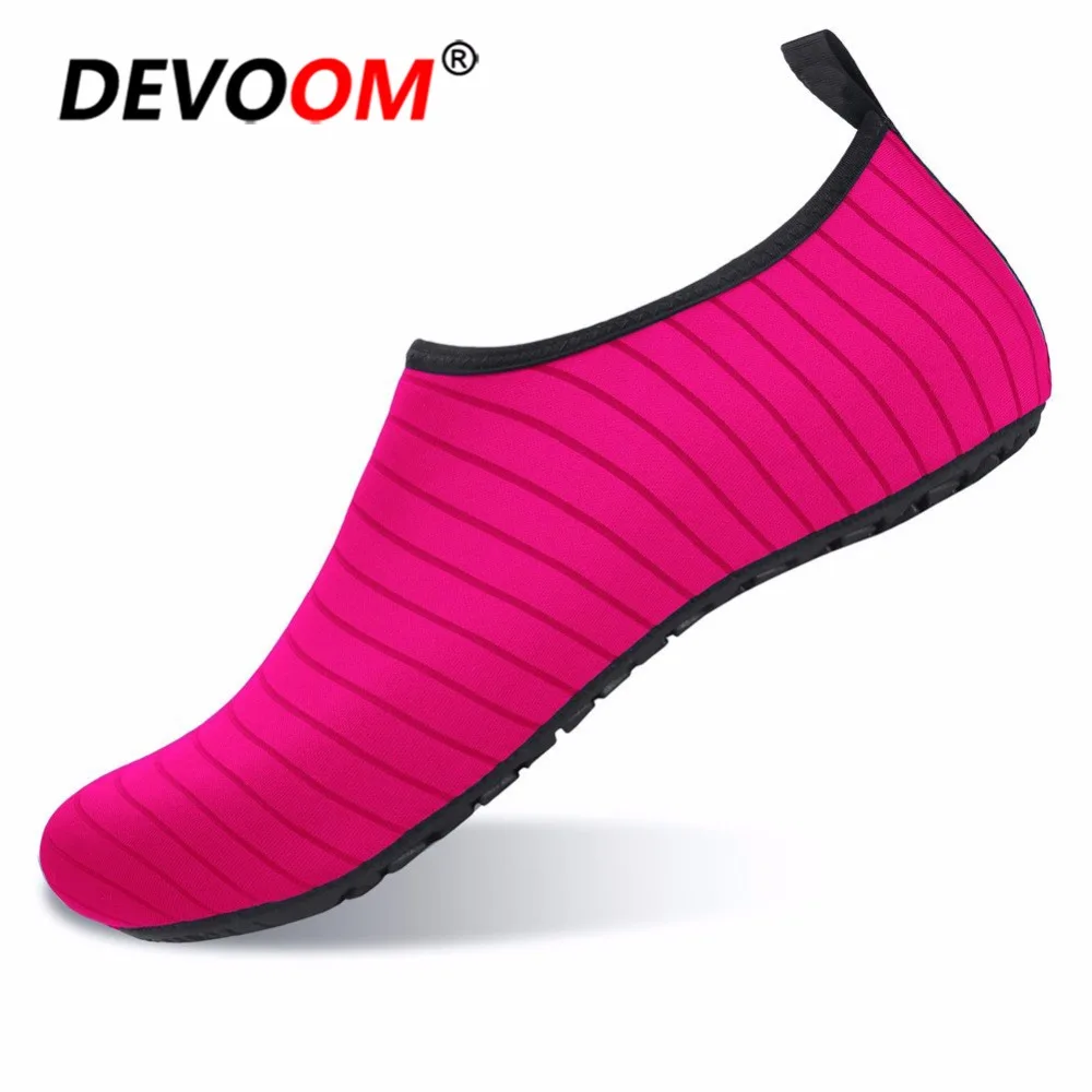 Casual Taille 2018 Chaussures Hiver Nus Sandalias Appartements Nouveau Ourdoor Noir Rouge Respirant bleu À Rapide Grande rose Pieds De Chaussettes Ciel jaune Aqua L'eau pu rose Séchage Intérieur Femmes wXXRqrY