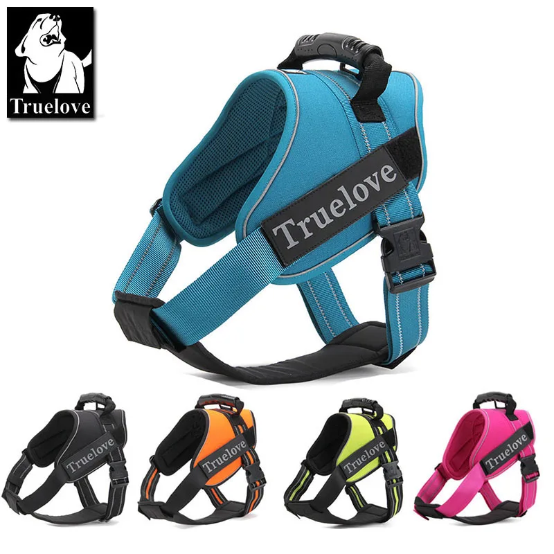 

Truelove Firm Pet Dog Harness with Heavy Duty Handle No Pull Adjusted Pet Training Vest Nylon Chest strap for dog collar TLH5752