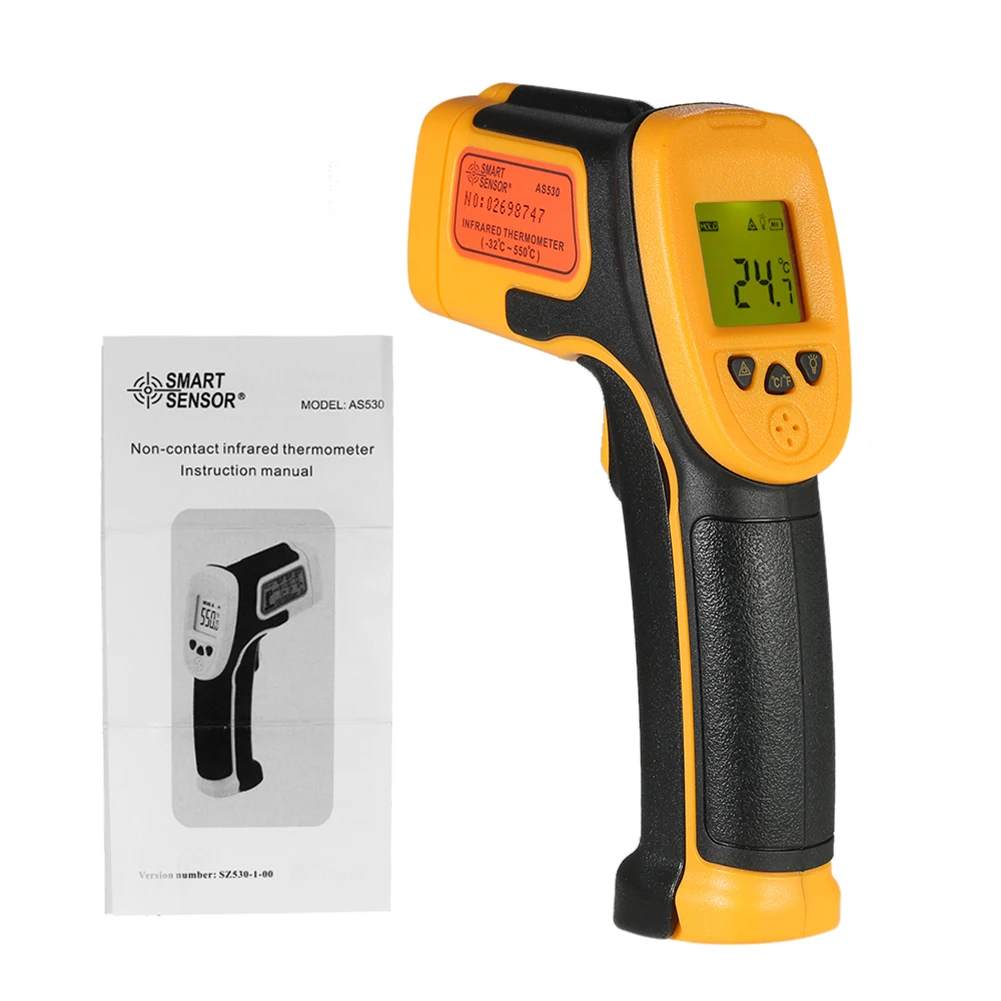 

New 12:1 Non-contact LCD Digital Termomete Infrared Forehead Body Thermometer Gun Non-contact Temperature Measurement Device