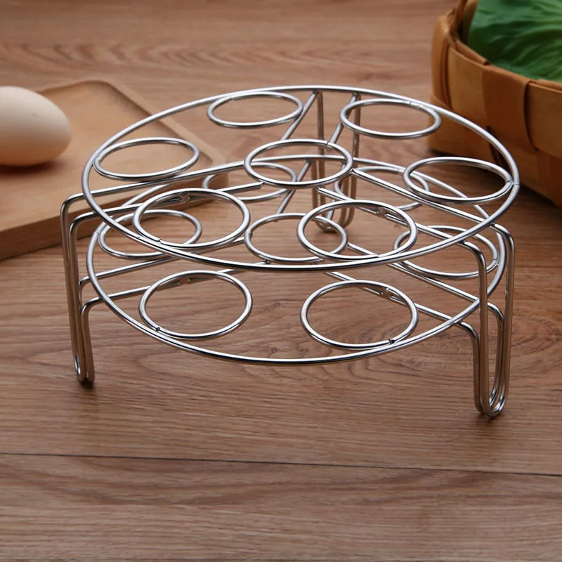 Stainless Steel Egg Steamer Rack Instant Pot Trivet Basket Stand for