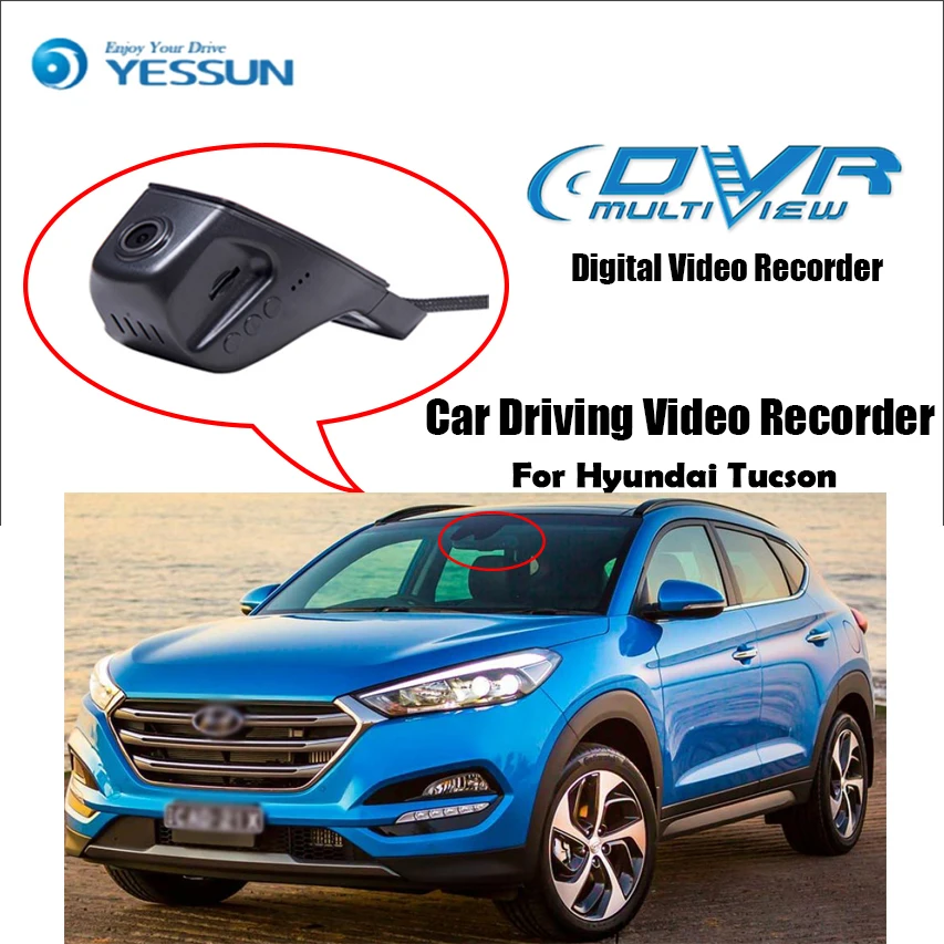 YESSUN для Hyundai Tucson Novatek 96658 FHD 1080P видеорегистратор ночного видения Автомобильный Wifi