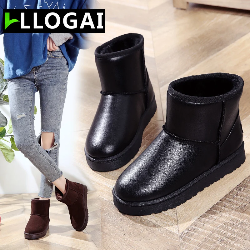 

Comfortable Warm Suede Martin Boots Women Round Toe Rubber Flat Shoes Women Boots Slip on Ankle Boots for Women Autumn Boots PU