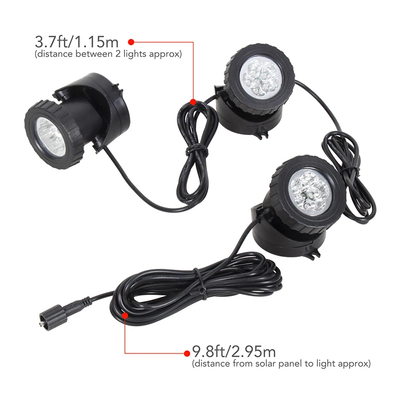 3 Submersible LED RGB Underwater Lights(2)