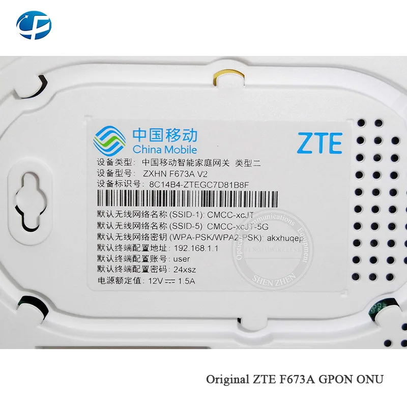 10 шт. б/у zte F673A V2 GPON ONU ONT 4GE+ 1Tel+ USB+ Wifi такая же Функция как ZXHN F660 F623 F663N GPON ONU ONT