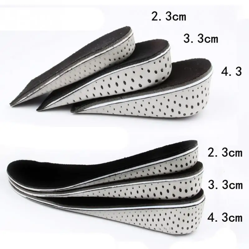 

1 Pair Comfortable Orthotic Shoes Insoles Insert High Arch Support Pad for Women Men Lift Insert Pad Height Cushion 23/28/43mm