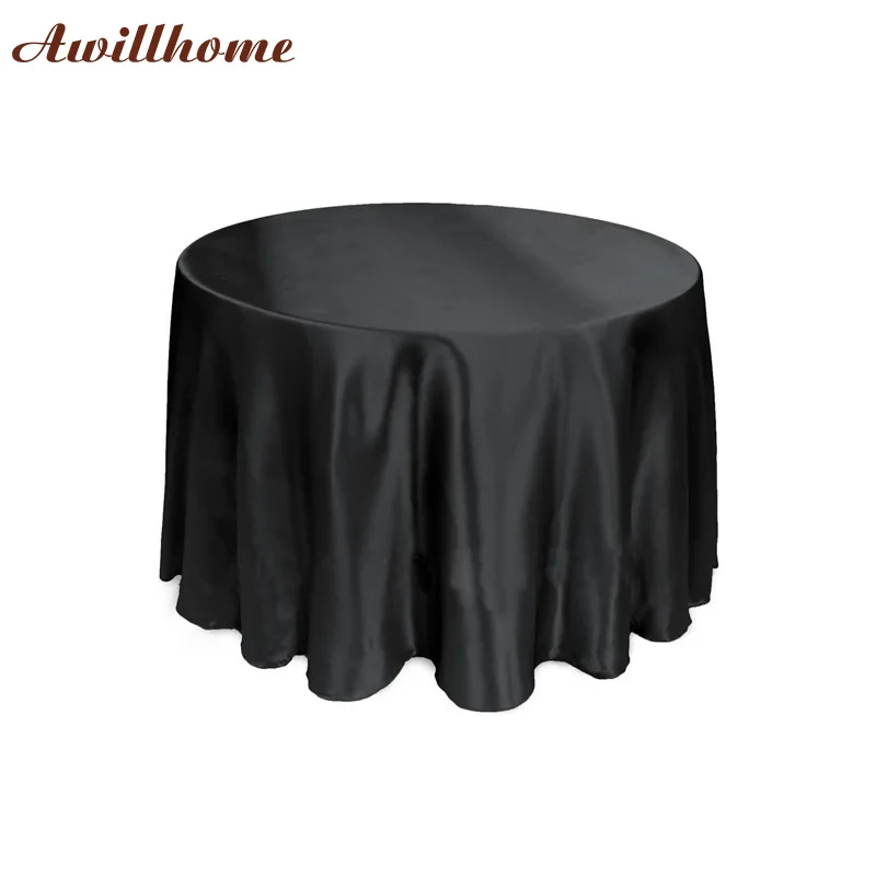 free shipping 20 pcs 108in.black round cheap table cloth round cloth