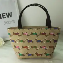 Flash And New Cartoon Dachshund Dog font b Lunch b font font b Bag b font