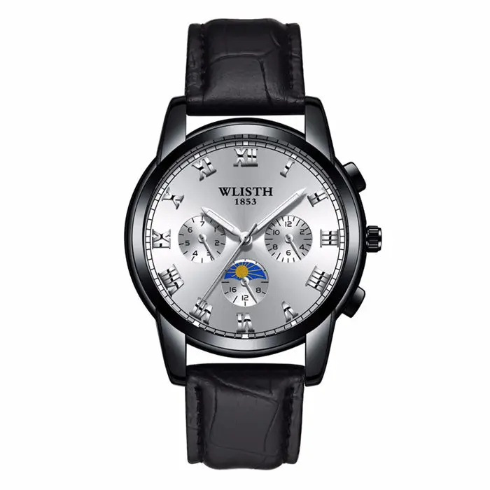 WLISTH relogio masculino мужские водонепроницаемые модные часы мужские кварцевые наручные часы люксовый бренд часы - Цвет: 7