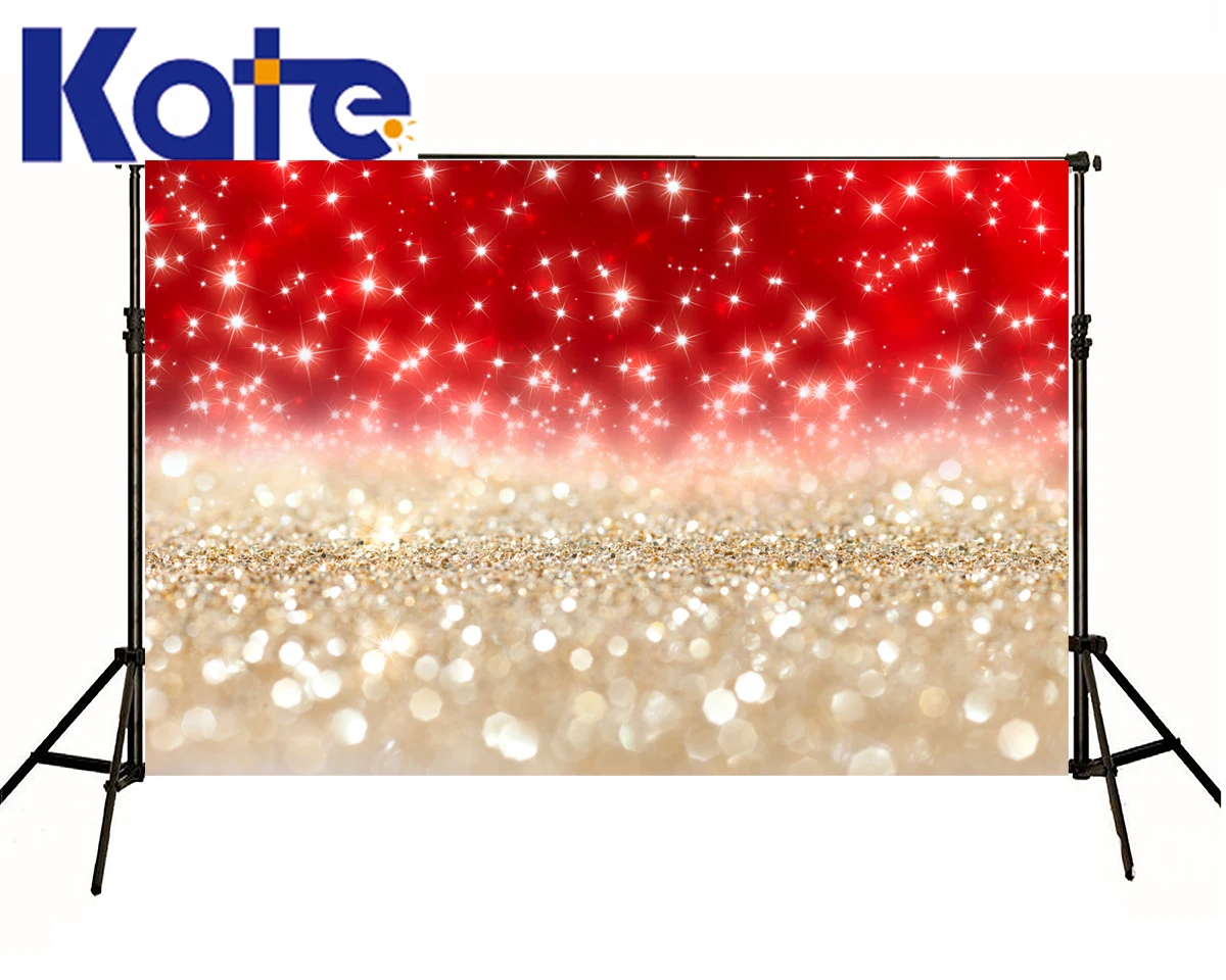 

Kate Christmas Backgrounds Fotografia Red Glitter Wall Fundo Fotografico Madeira Yellow Spot Floor Backdrops For Photo Studio