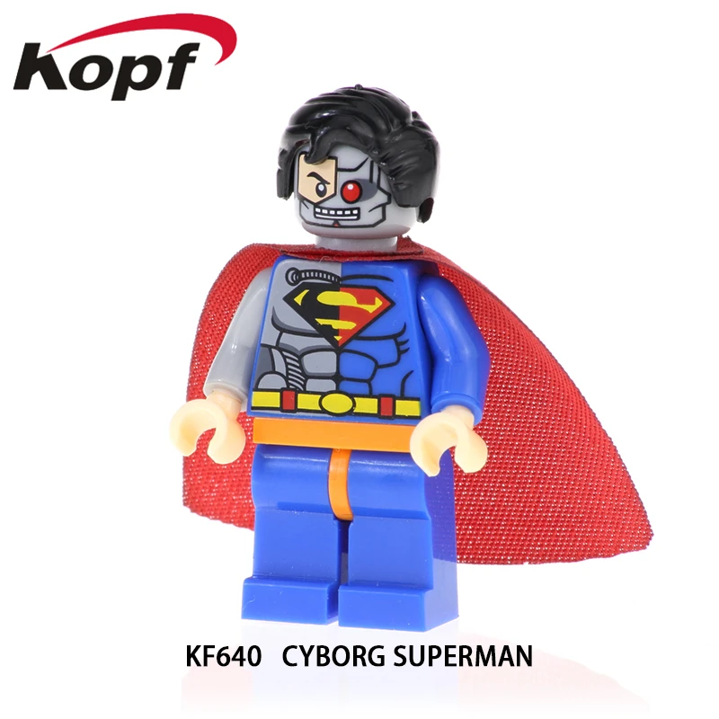 Одиночная распродажа KF640 киборг Супермен герои фигурка Человек-паук танос Мстители Веном строительные блоки для детей подарочная Игрушка