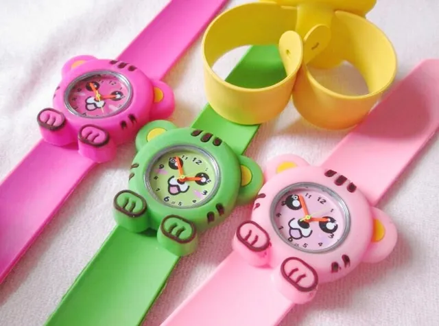 Wholesale 10pcs silicone slap watches Lovely tiger Cartoon watch boy girl child Wholesale 10pcs silicone slap watches Lovely tiger Cartoon watch boy girl child