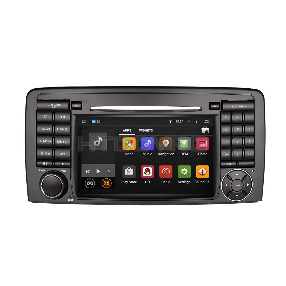 Best YMODVHT 7inch 4G Octa Core Android 9.0 7.1 Car DVD Player for Benz R class W251(2006-2014) R300,R350 Auto RDS Radio Audio Stereo 3