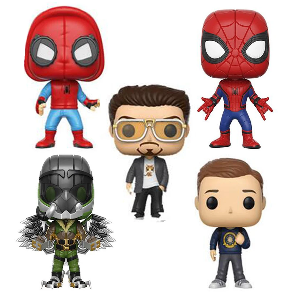 

Avengers Spiderman super hero Spider Man Homecoming VULTURE Tony Peter 10cm Figure Collection Model Toys