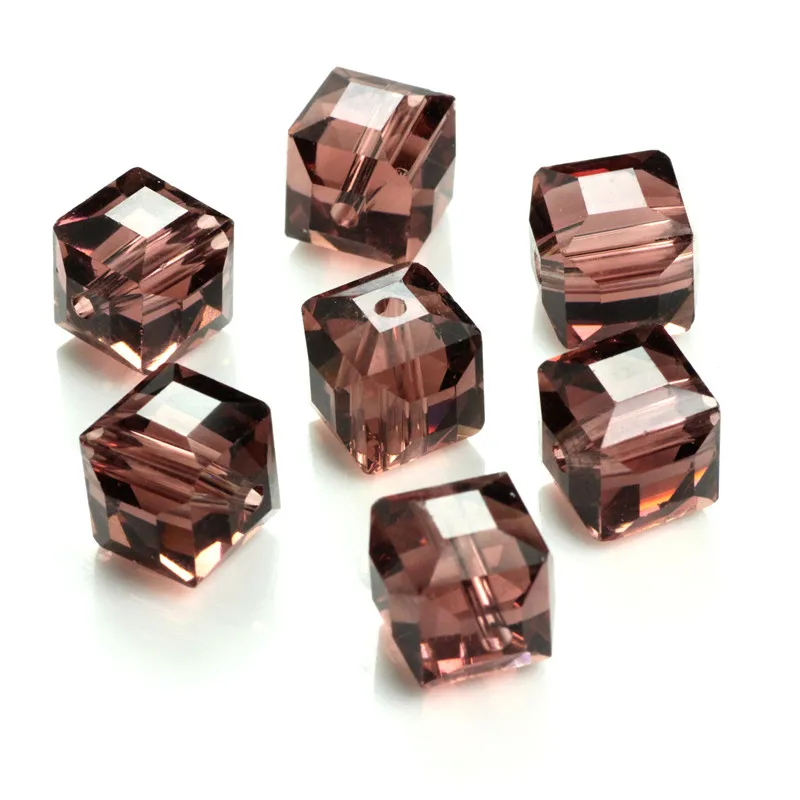 Стеклянные бусины разделители 8 мм 95 шт./лот|glass beads|spacer beadssquare beads |