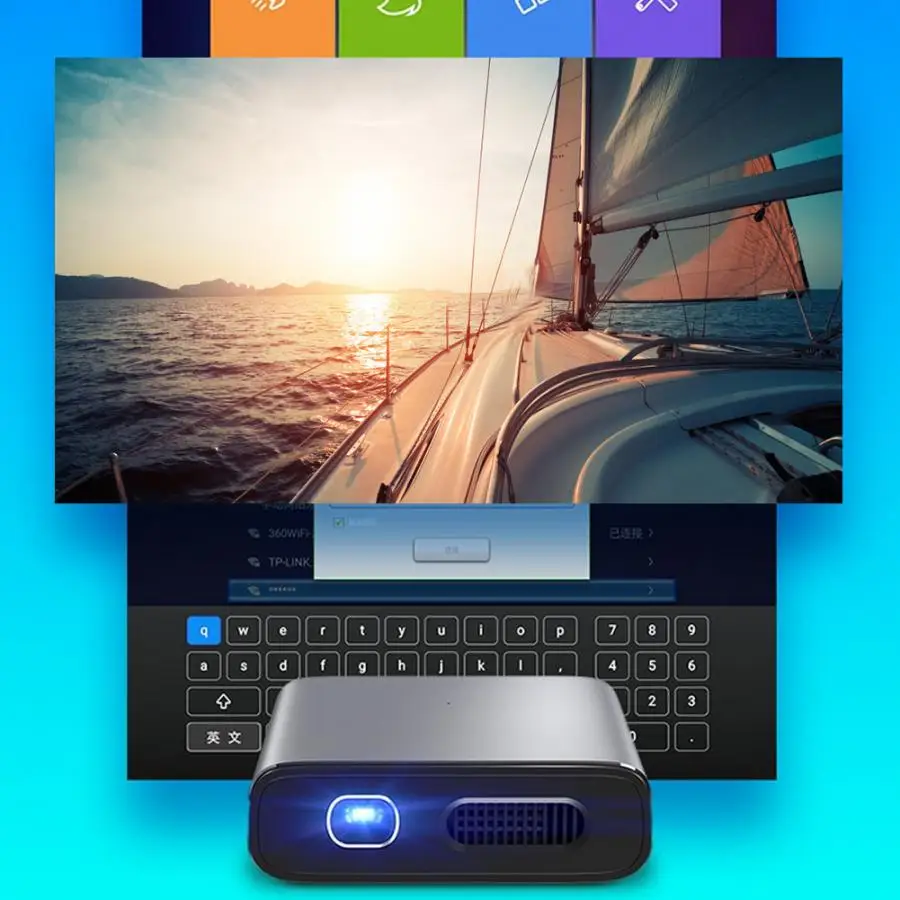 1080p Hd светодиодный проектор RD-630 мини DLP HD портативный для дома подходит Android 110-240 В