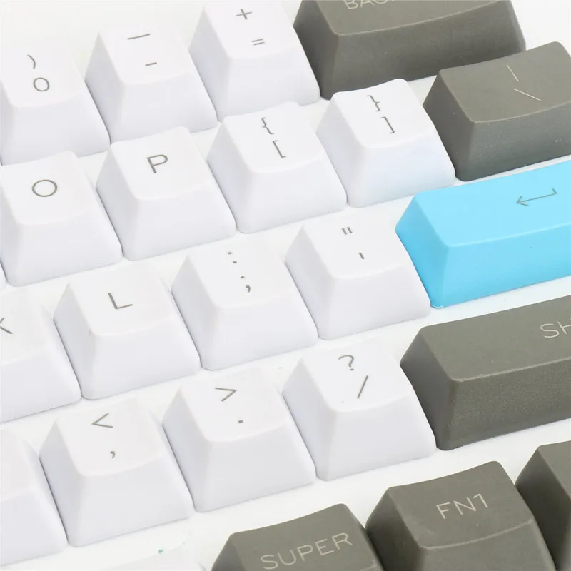 Механическая клавиатура Keycap Топ напечатанный 61 Ключ ANSI Keyset OEM профиль толстый PBT