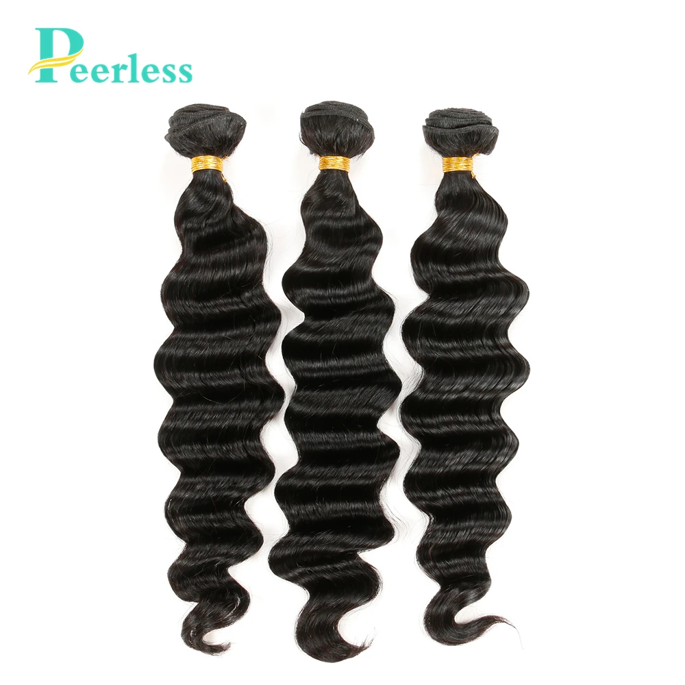 PEERLESS Virgin Hair Weave перуанские свободные волнистые пучки 3 штуки натуральный цвет необработанные человеческие волосы для наращивания