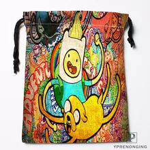 Пользовательские время приключений Сумки на шнурке Печать Мода Путешествия хранения мини мешок плавать Пешие прогулки игрушка мешок размер 18x22 см#180412-11-02