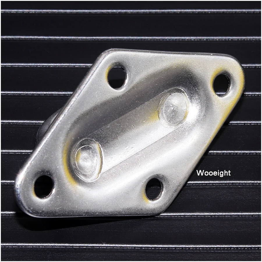 Wooeight Stainless Steel 304 Diamond Shaped Pad Eye Plates Staple Ring Hook Loop Home Boat Marine Yacht Shade Sail Hardware M6 (6)