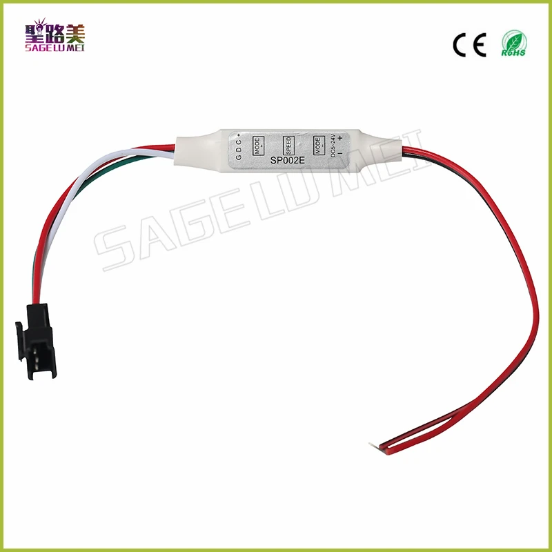 

best price DC5V-24V 1 pcs Mini RGB 3key LED Controller for 5050 WS2811 ws2812b Dream Color LED light Strip free shipping