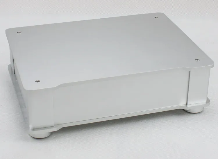 

WA87 DIY silver all aluminum shell preamp case amplifier / DAC luxury chassis 245*326*82MM box