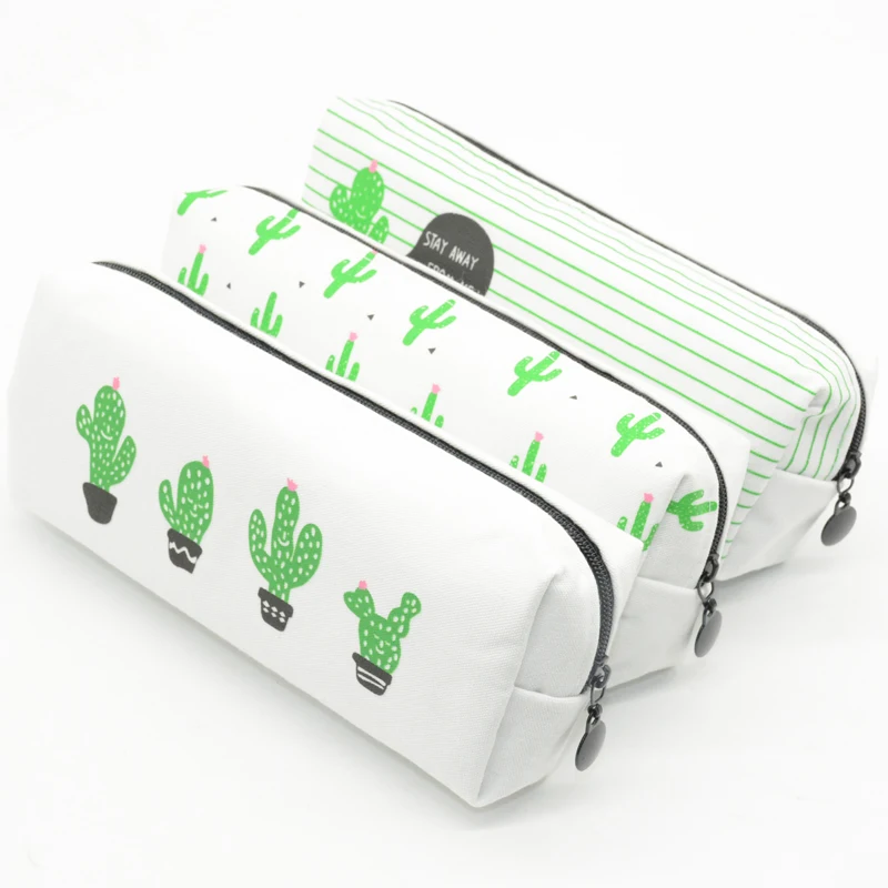 Карандаш кактус чехол Succulents trousse scolaire stylo canvas kalem kutusu школьные принадлежности estuche