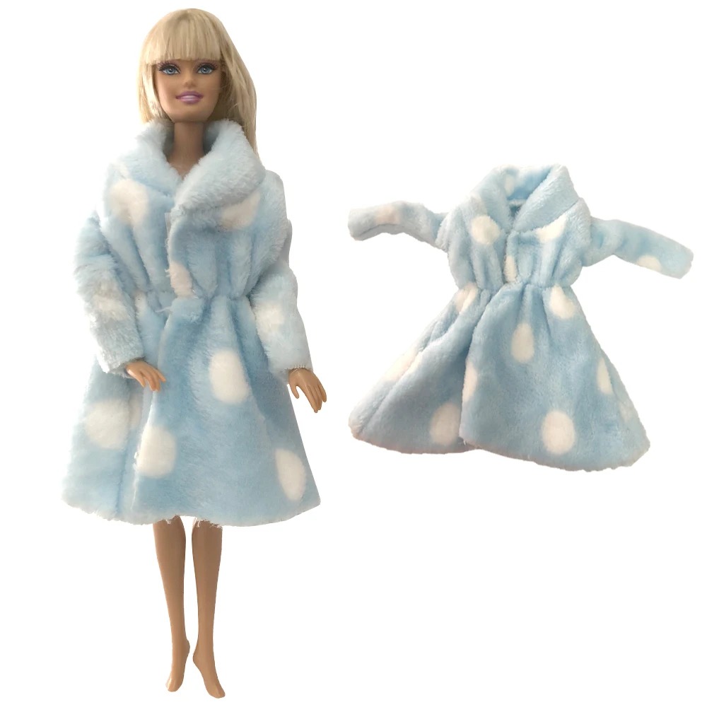 NK одна штука Кукольное пальто, высококачественная одежда, модное платье, ручная работа, растущий наряд, Фланелевое пальто для куклы Барби, аксессуары G256 JJ