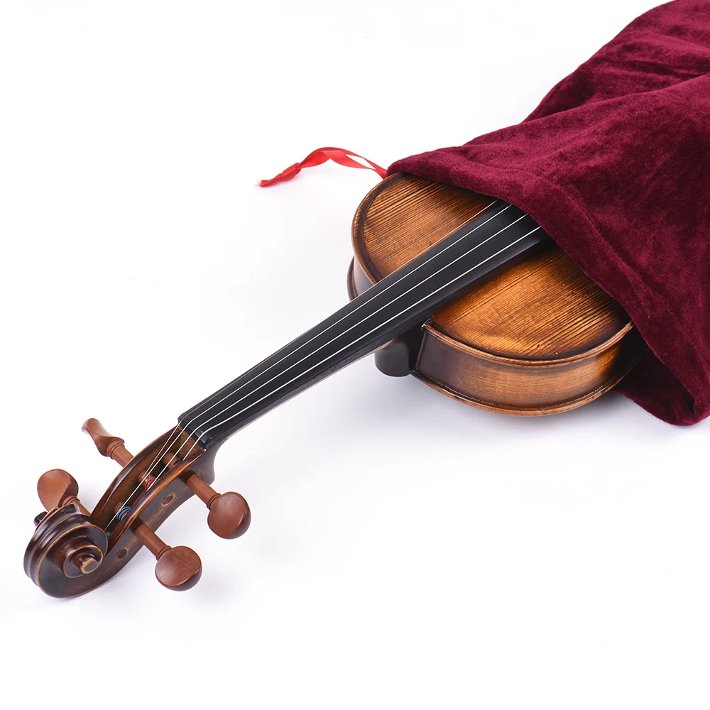 

High Quality Satin Fabric Bag Blanket for 3/4 4/4 Full Size Violin Fiddle 4 colors for option