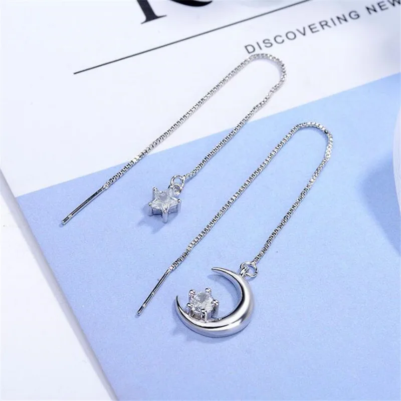 SHNCA Brand Cute Pure 925 Sterling Silver Sailor Moon Star