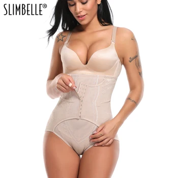 

Women High Waist Cinchers Body Shaper Waist Trainer Corset Butt lifter Pants 3 Hooks Tummy Control Pant Girdle Underwear Briefs