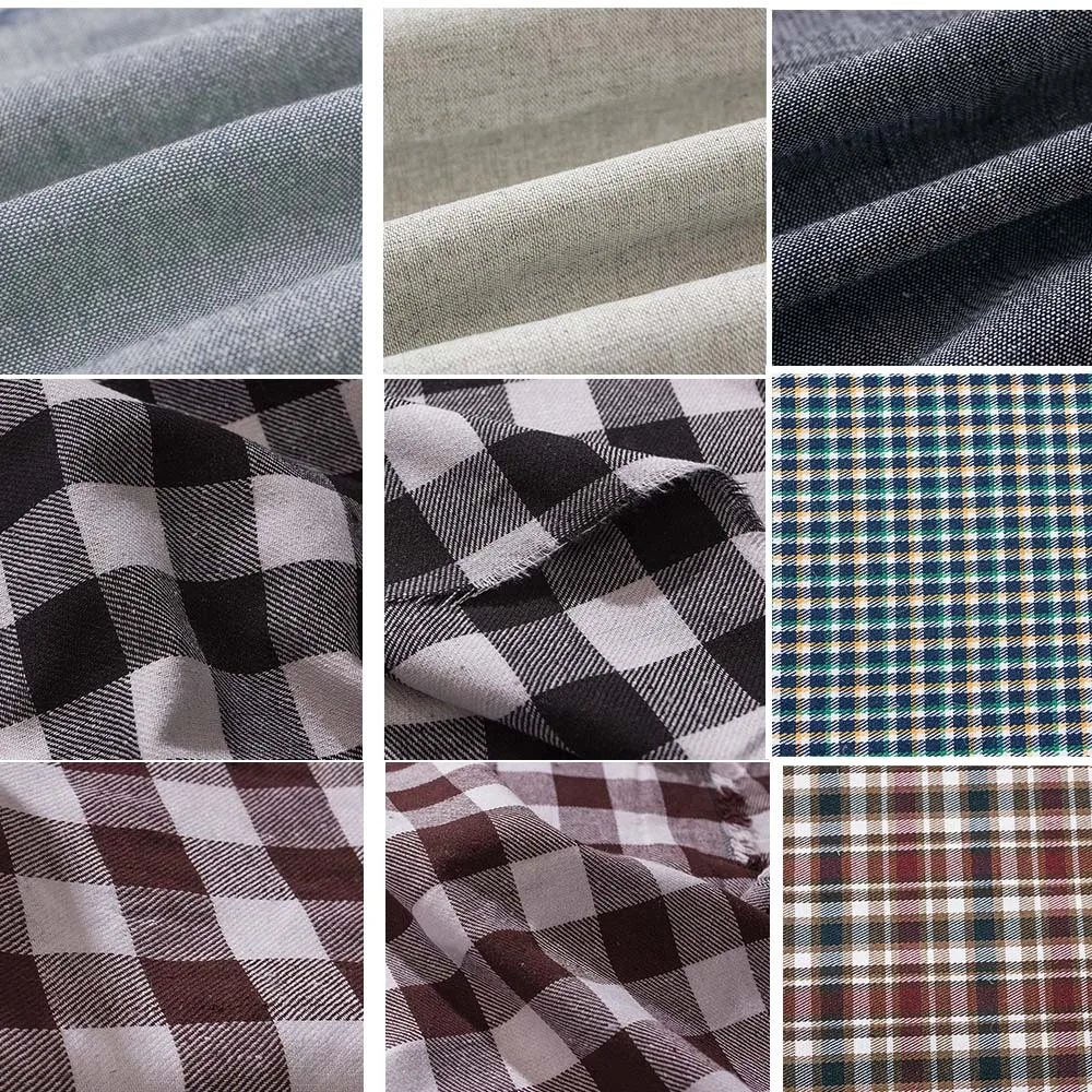 Buy PPCrafts Yarn dyed linen fabric polyester/cotton