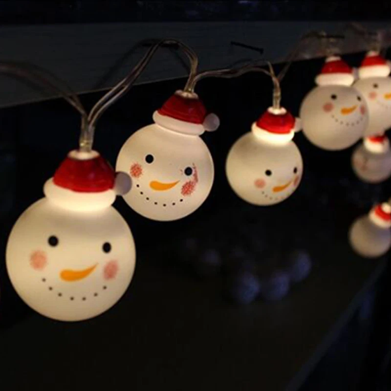 Led Solar Light Outdoor Bulbs Solar Lights for Garden Decoration Christmas Snowman Light String Holiday Party Decorate Lamps (2)