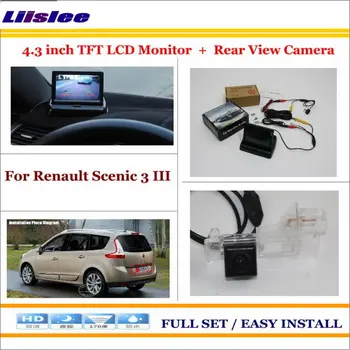 

Auto Camera For Renault Scenic 3 Auto Reverse Backup Rear Camera 4.3" TFT LCD Screen Monitor Rearview Parking System