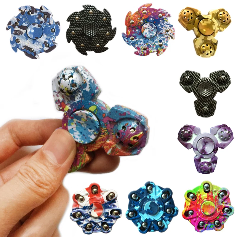 2017 New Tri Spinner Fidget Toy EDC HandSpinner Anti Stress Reliever And ADAD Hand Spinners