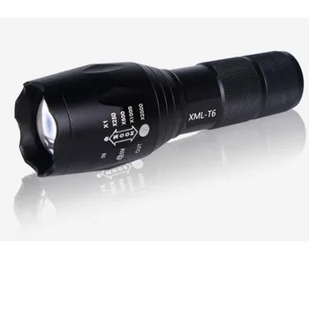 

Led flashlight Ultra Bright torch T6 Flashlights Camping light 5 switch Modes 10000 LM Zoomable Bicycle Light use 18650 battery