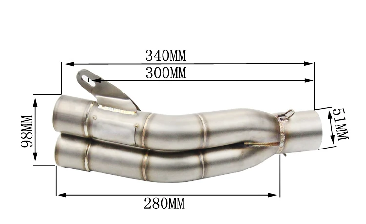 Universal modificado moto Scooter Escape silenciador Escape para Honda CBR600 CBR900RR CBR1100XX VT125 VTR250 VT750 VTR1000