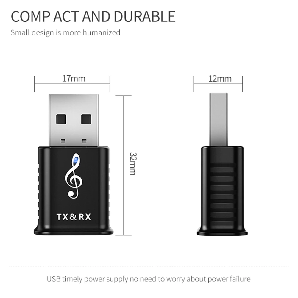 2 в 1 Bluetooth 5,0 передатчик приемник MSD168 BT аудио музыка беспроводной USB адаптер 3,5 мм 3,5 AUX разъем для ТВ ПК