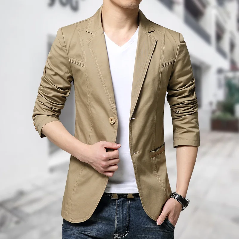 Zogaa 2019 Summer Autumn New Men's Casual Suit Korean Version Slim Fit Suit Blazers Business Large Size M- 5XLMen's Clothing