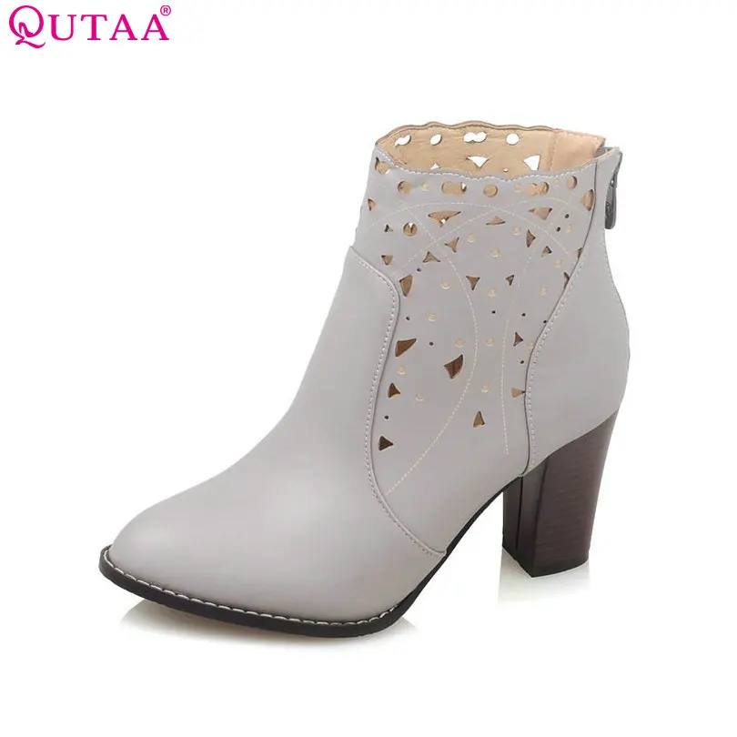 solid pointed toe low heel biker boots