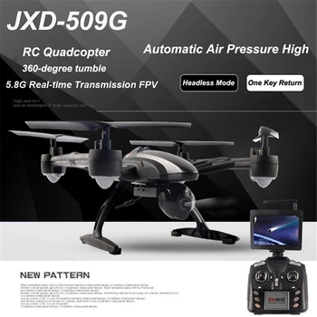 

JXD 509G JXD509G RC Quadcopter Drone 5.8G FPV One-Key-return & Take Off Rc Helicopter With HD 2.0MP Monitor RTF Drones