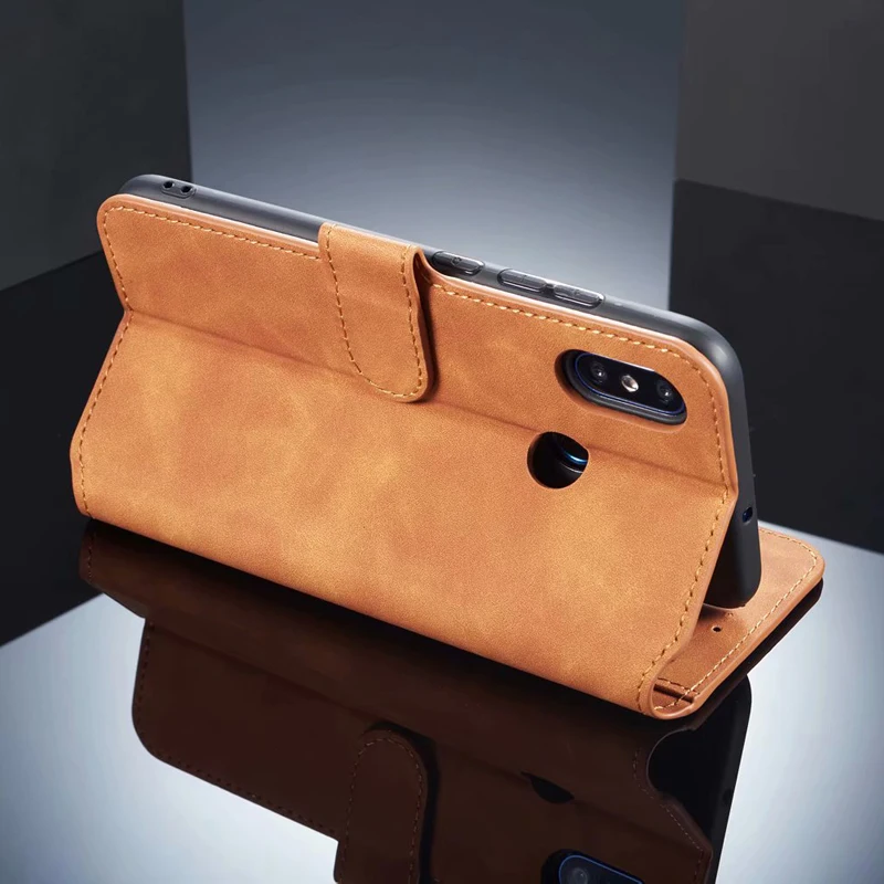 Кожаный чехол книжка в стиле ретро для Xiaomi Mi 8 Redmi Note 6 Pro 6A кошелек деловой XiaoMi Mi8 Note6